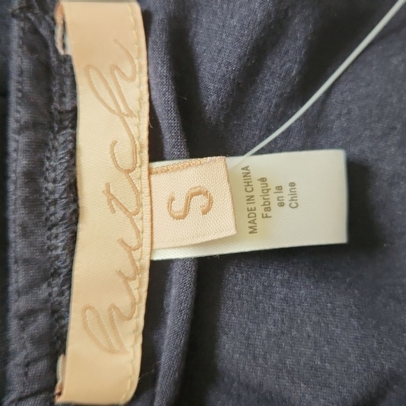 🤞NWT Anthropologie Navy blue halter ruched midi dress w/ zip/tie closure Size S - Picture 3 of 4